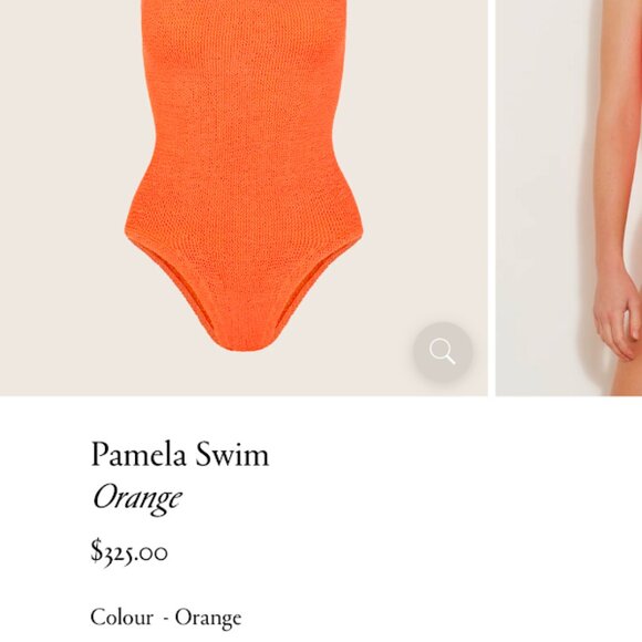❌SOLD❌ Hunza G Pamela Swimsuit Orange - Picture 4 of 6